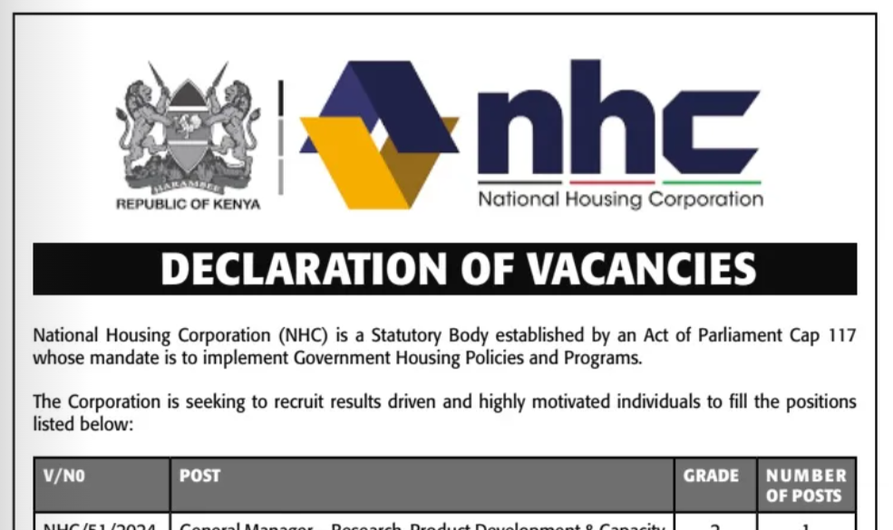 43-posts-national-housing-corporation-jobs-october-2024